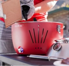 Grill Time Tailgater GTX Portable Charcoal Grill with Glass Hood Perfect for Camping Accessories