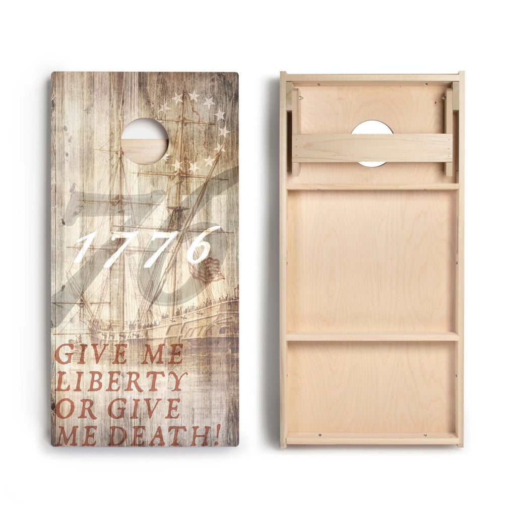 1776 Tan Star Cornhole Boards