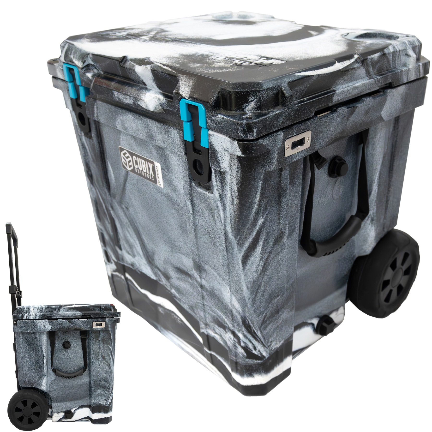 46 Quart Rotomolded Cooler With Wheels - QuadraX
