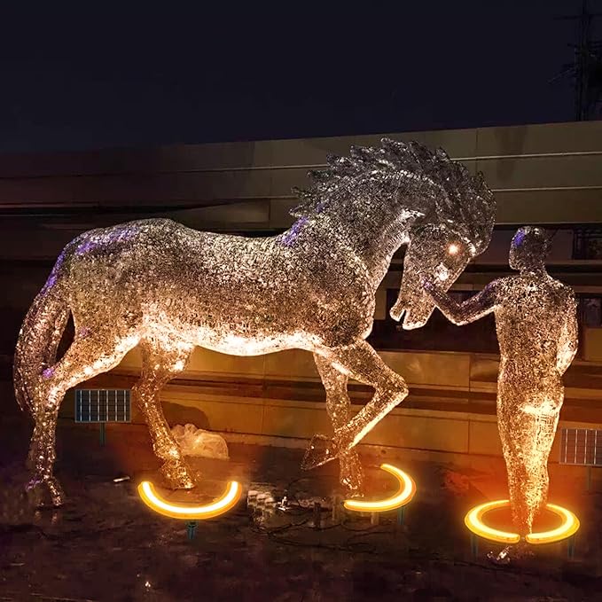 Aluminum Solar Palm Tree Lights Outdoor Uplight Landscape Spotlights Solar Powered 32 LEDs