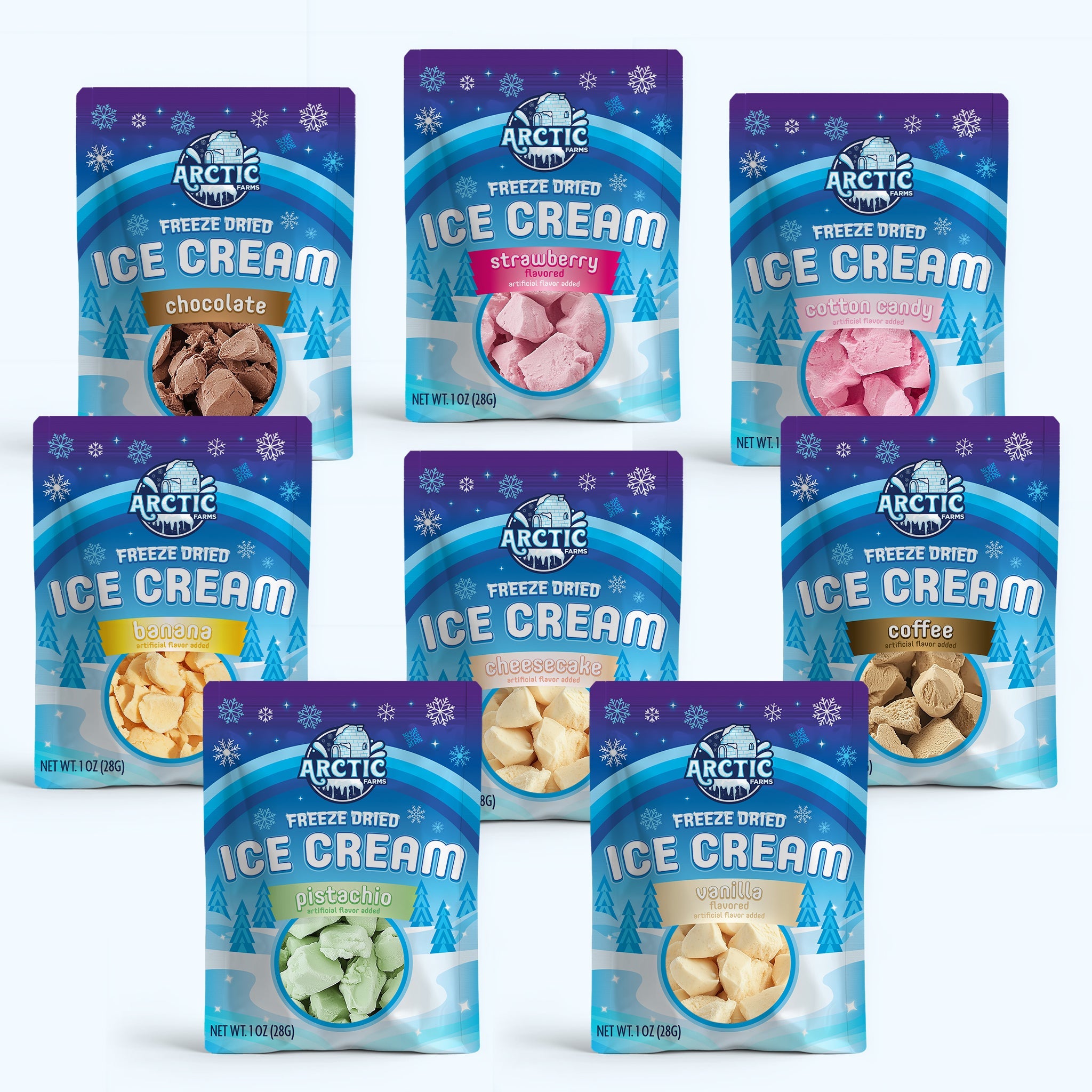 Freeze Dried Ice Cream Bundle (1oz Bags)