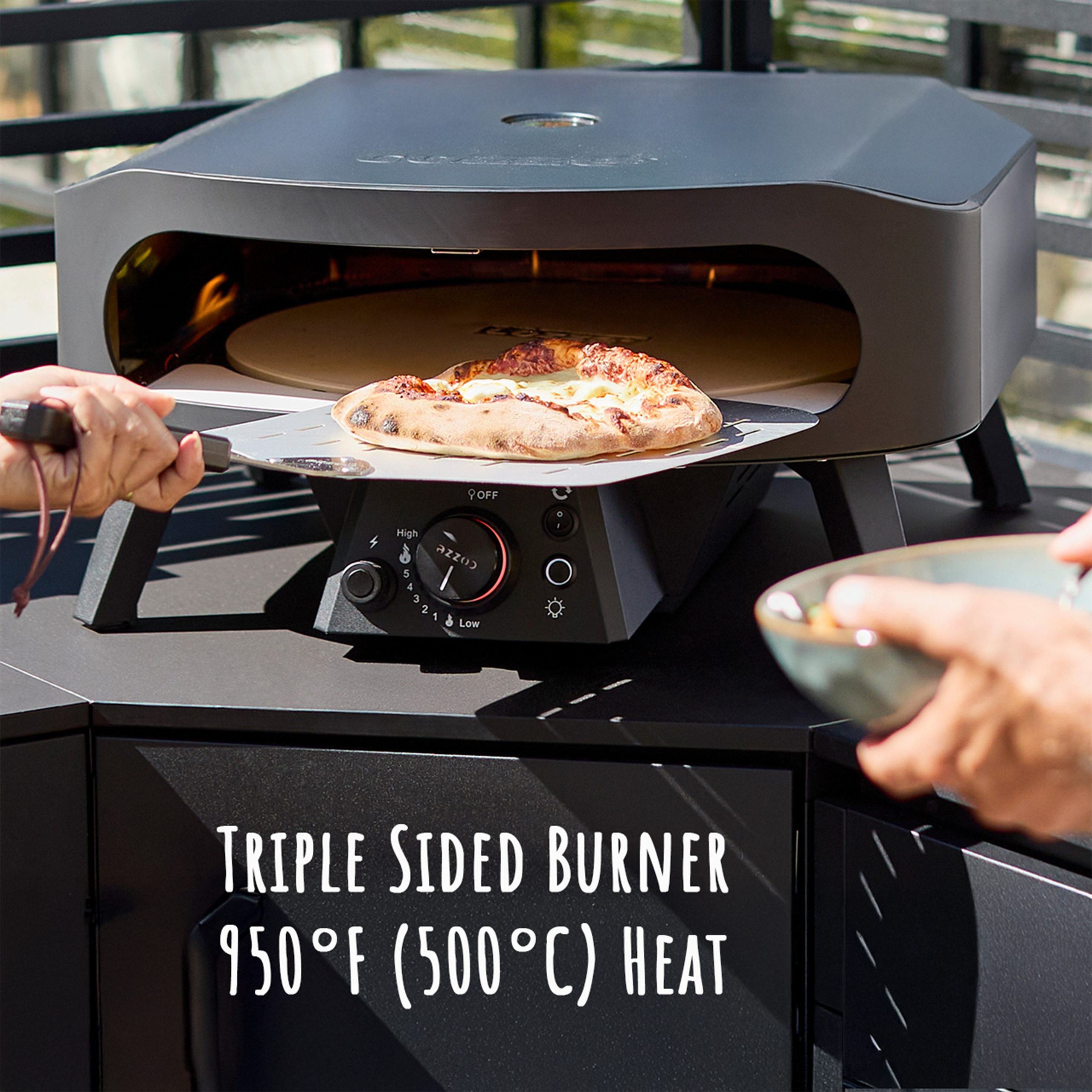Cozze Gas Pizza Oven - with Rotating Pizza Stone