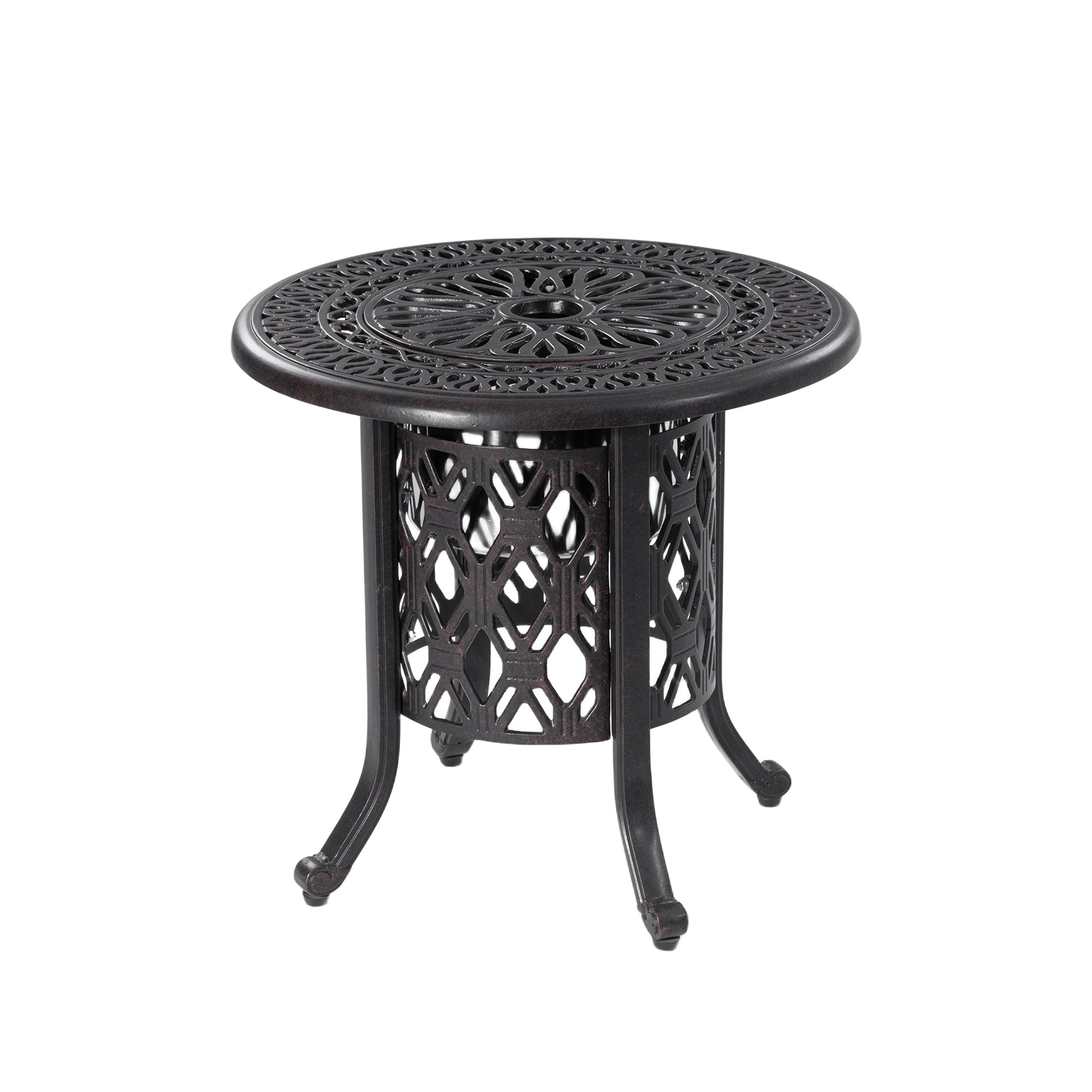 21-Inch Side Table with Removable Ice Bucket