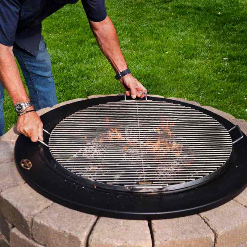 Walden Stainless Steel Fire Pit BBQ Grilling Grate