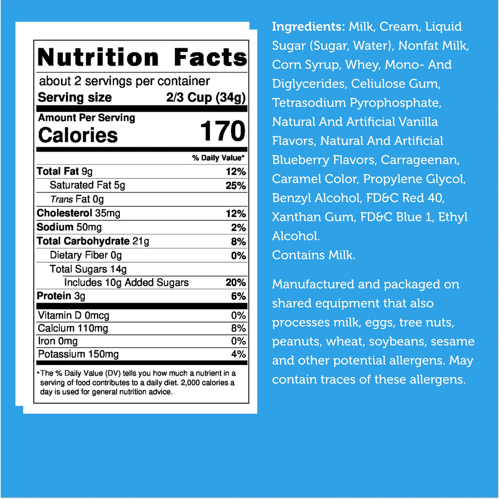 Freeze Dried Ice Cream That Does Not Melt (Bits) Blueberry