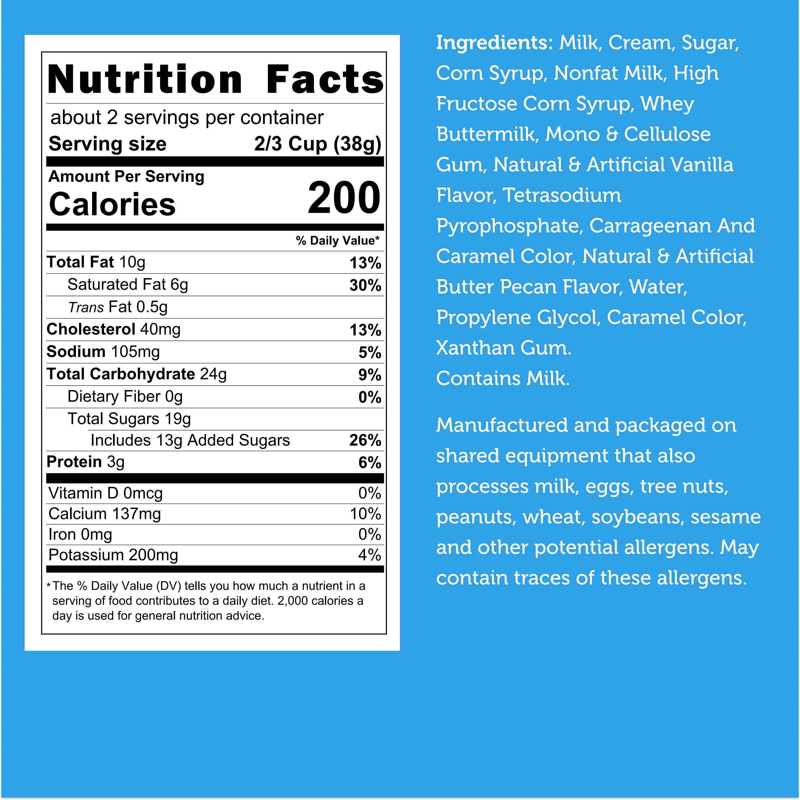 Freeze Dried Ice Cream That Does Not Melt (Bits) Butter Pecan