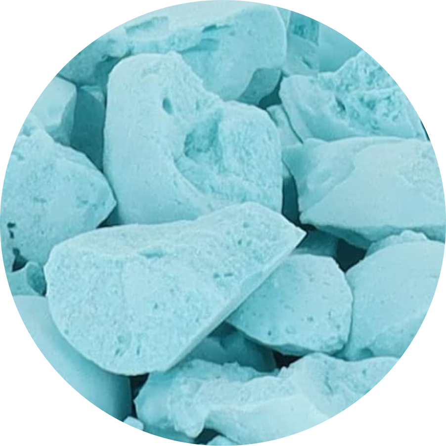 Freeze Dried Ice Cream That Does Not Melt (Bits) Cotton Candy Blue