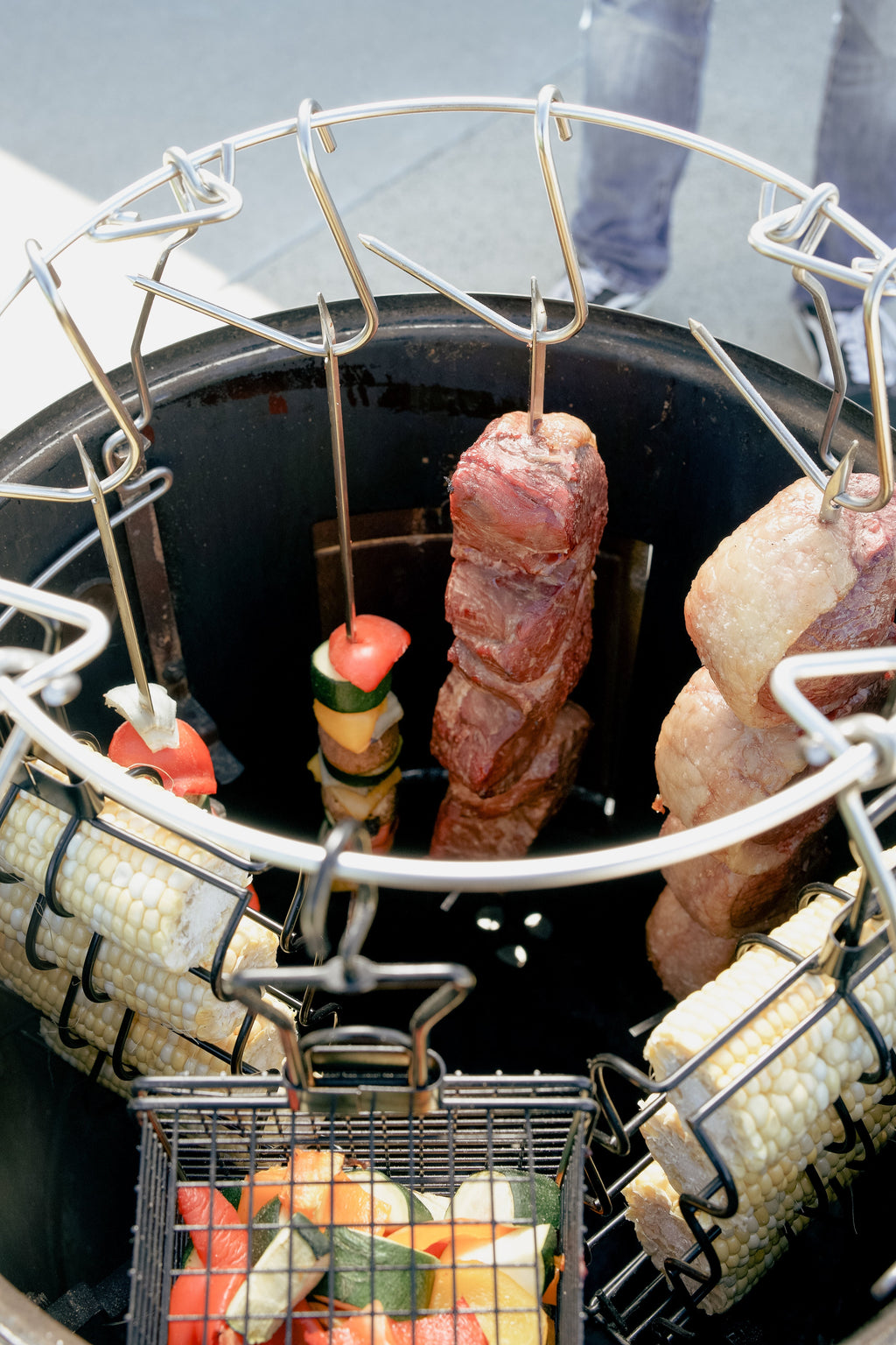 18" Weber Smokey Mountain Hanging System