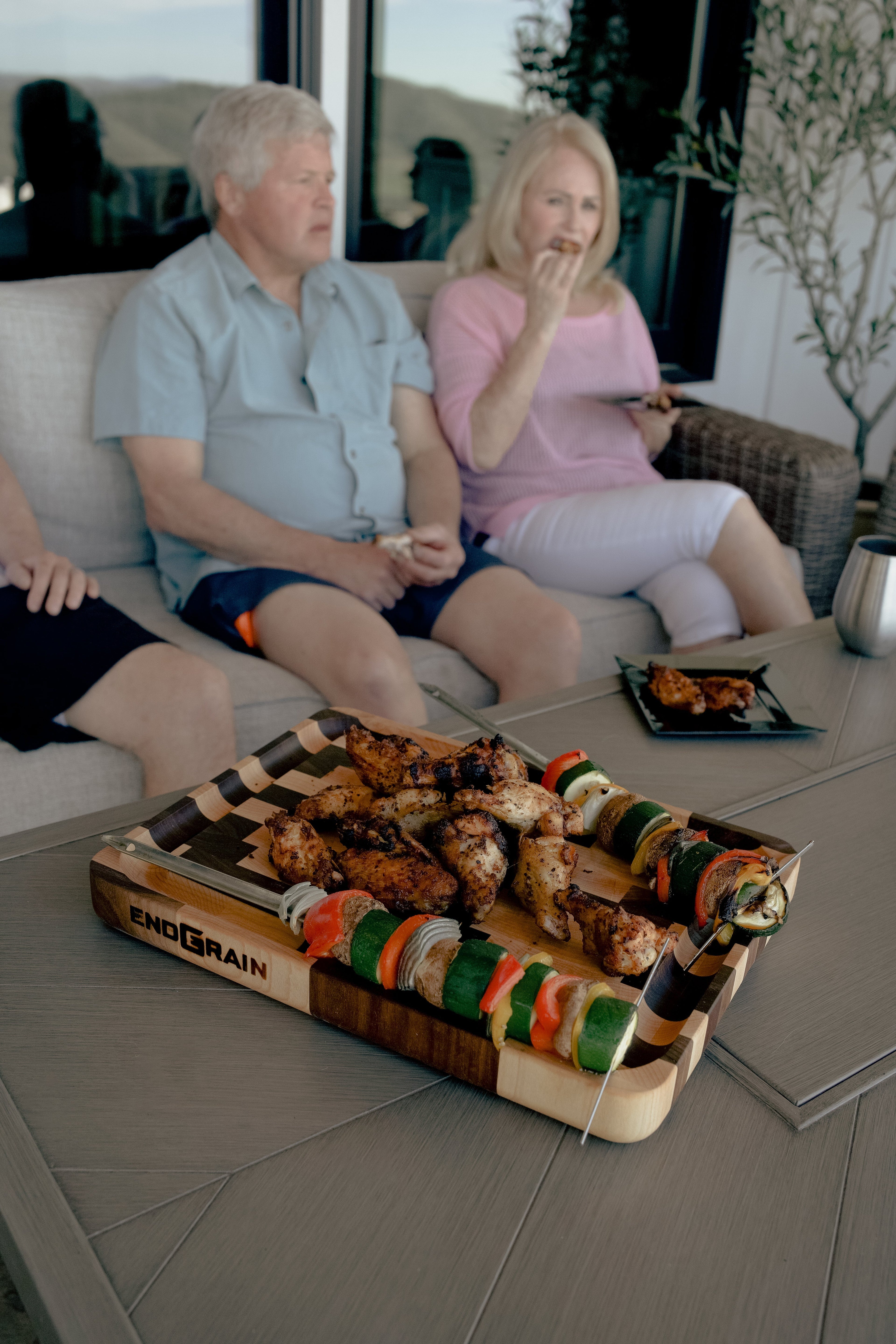 Stainless Steel 15" Hanging Skewers (2-Pack)