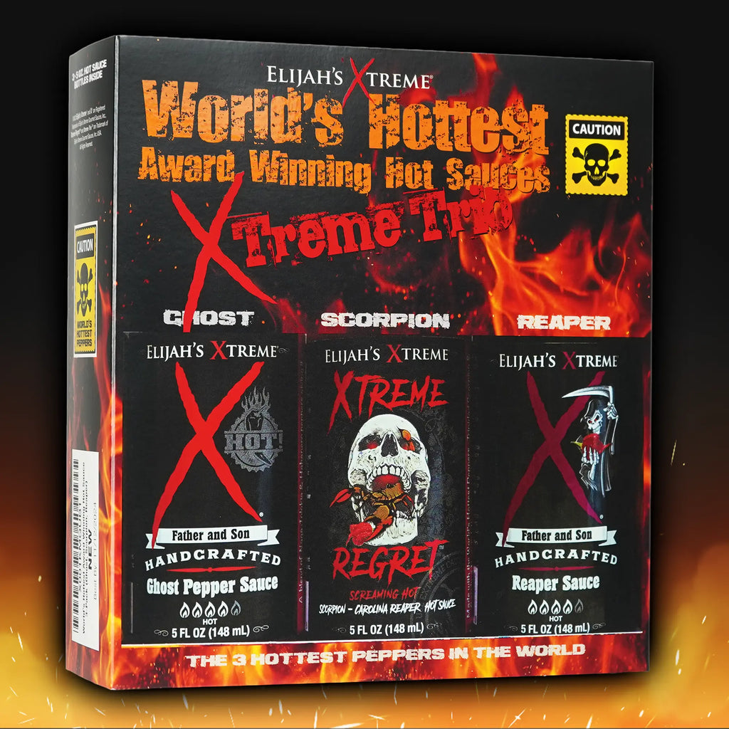 World's Hottest Xtreme Trio Hot Sauce Variety Pack