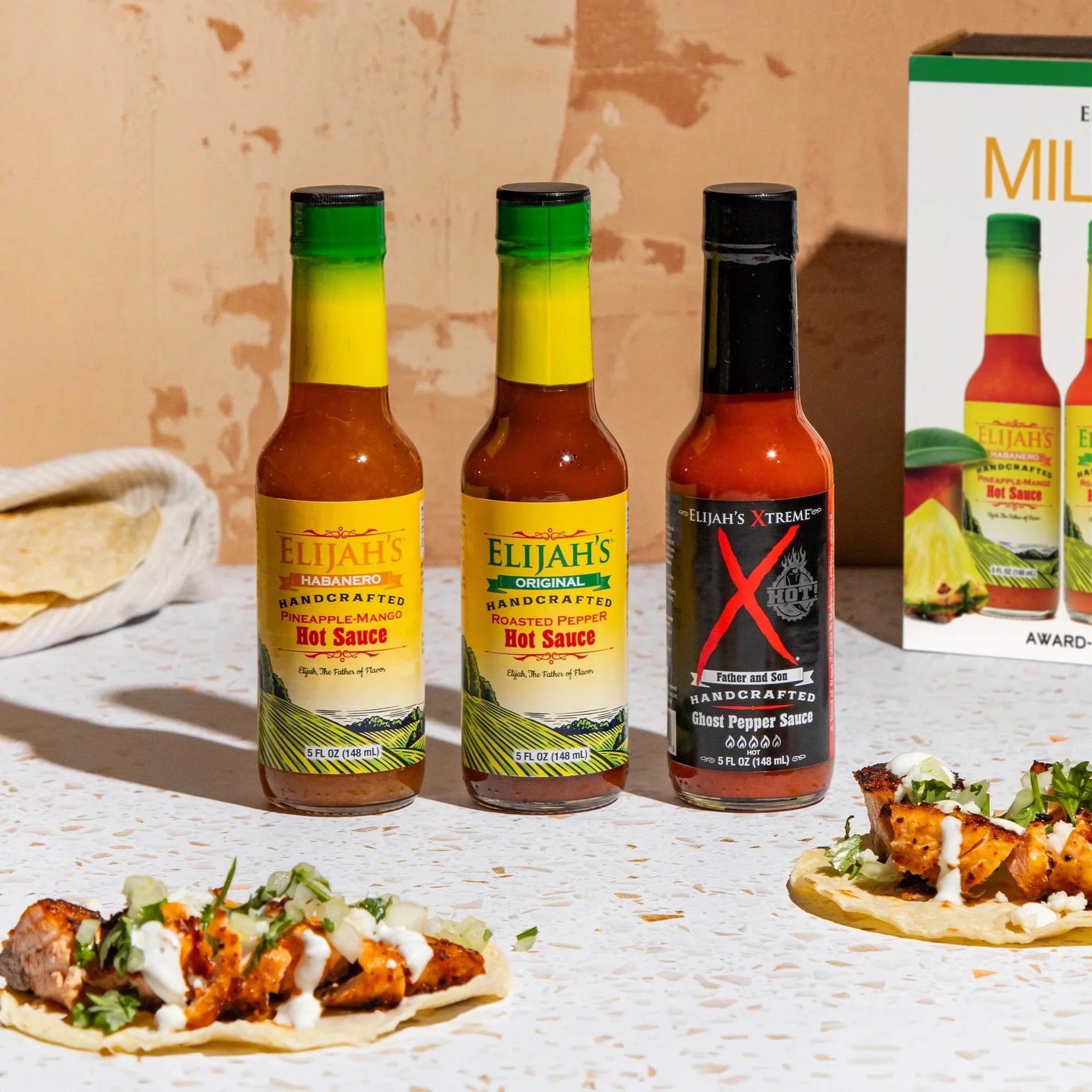 Mild & Hot Trio Hot Sauce Set