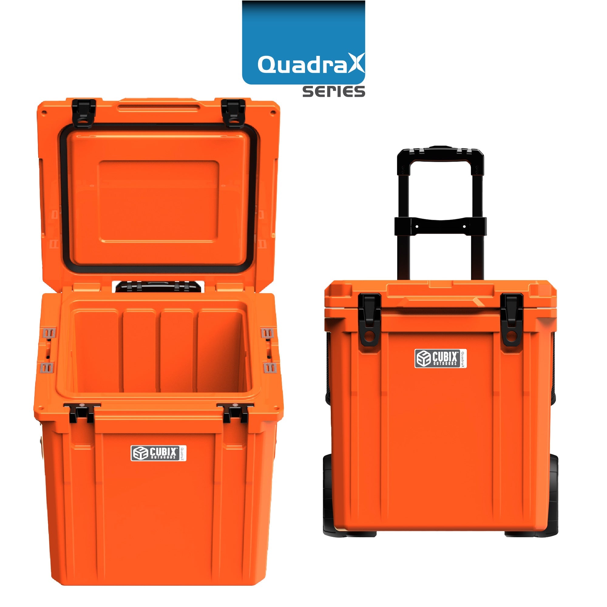 46 Quart Rotomolded Cooler With Wheels - QuadraX