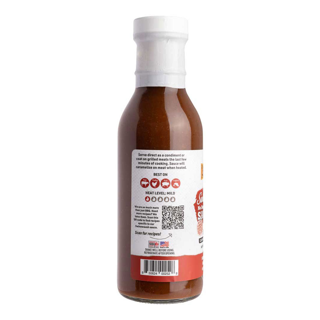 Swinewaush No Sugar Added Gluten Free Natural BBQ Sauce 13 oz