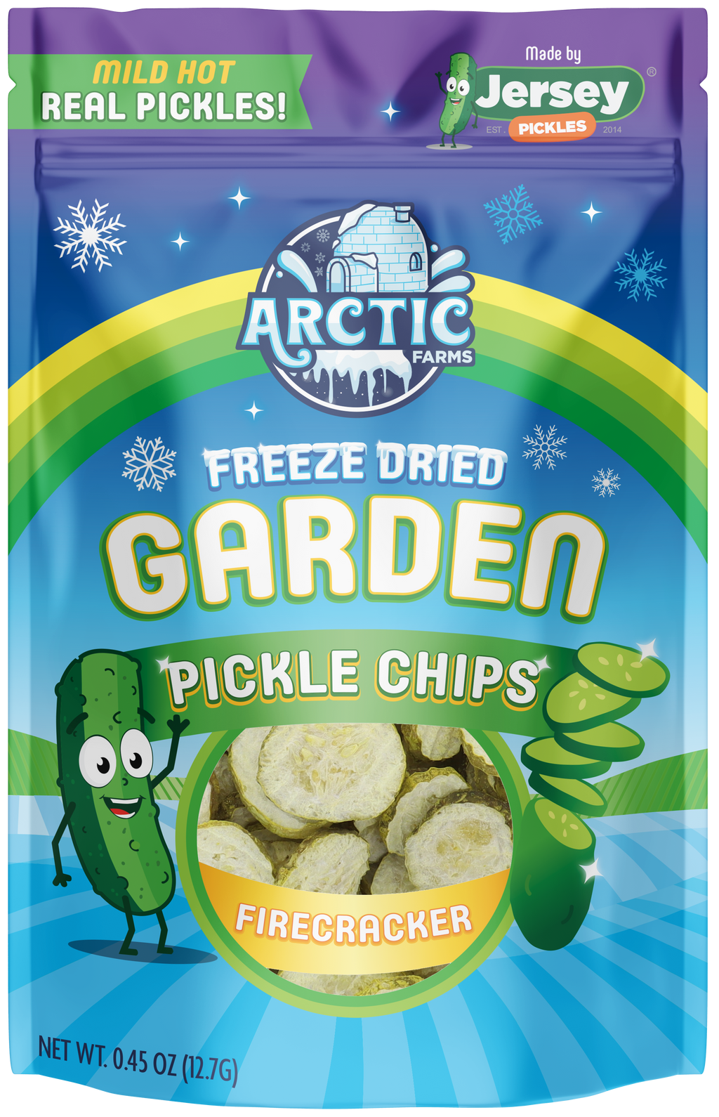 Freeze Dried Pickle Chips (Firecracker - Mild Hot) from Jersey Pickles