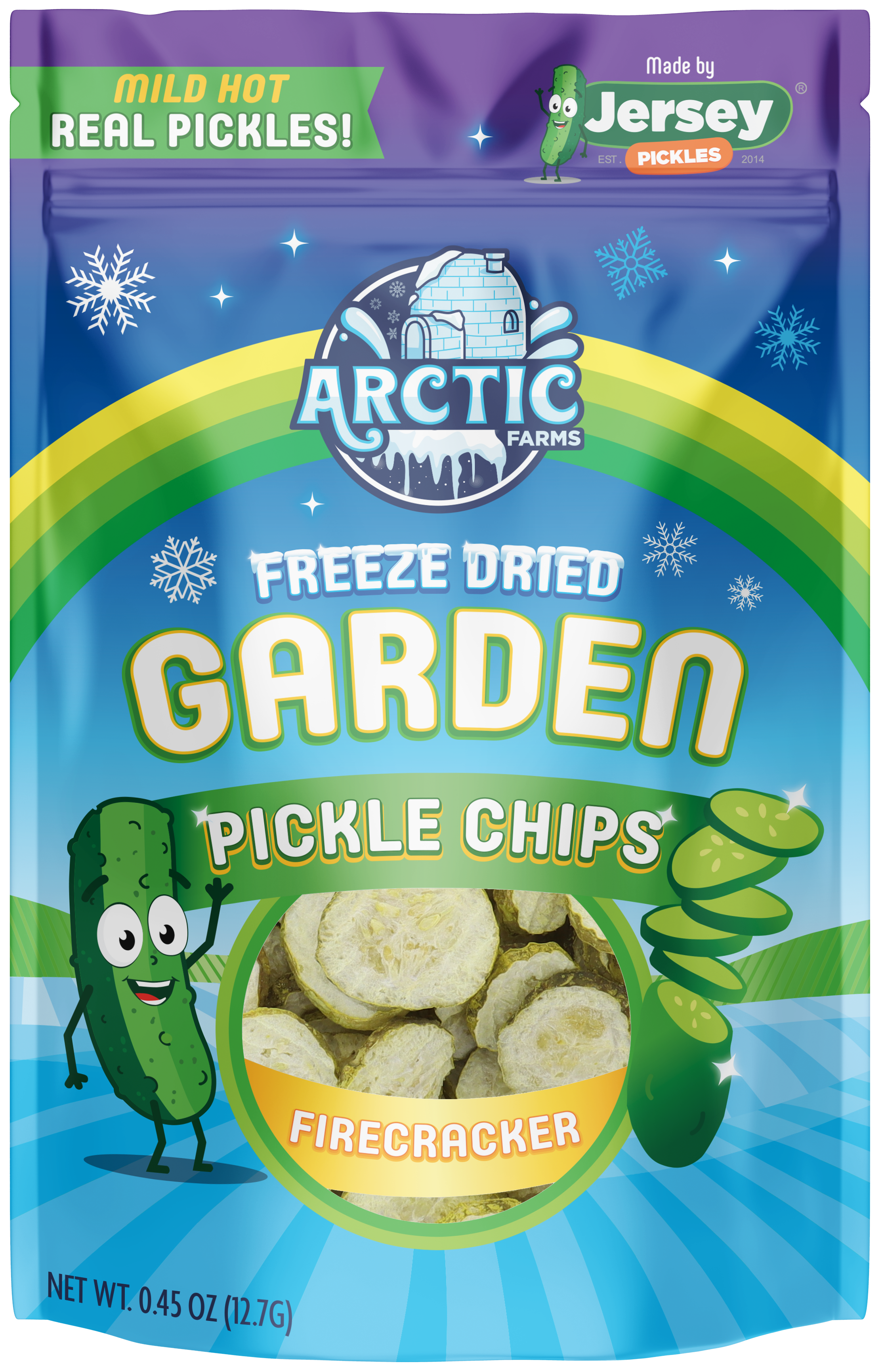 Freeze Dried Pickle Chips (Firecracker - Mild Hot) from Jersey Pickles