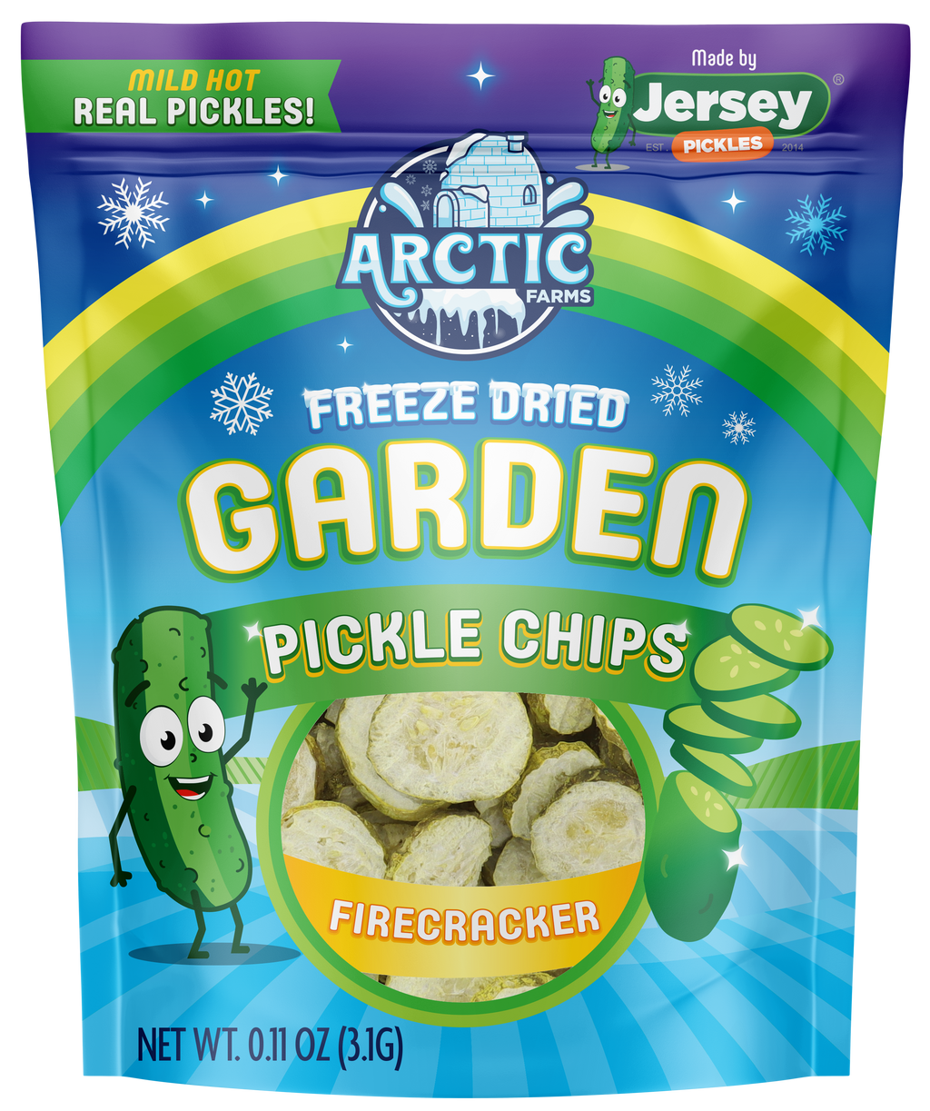 Freeze Dried Pickle Chips (Firecracker - Mild Hot) from Jersey Pickles