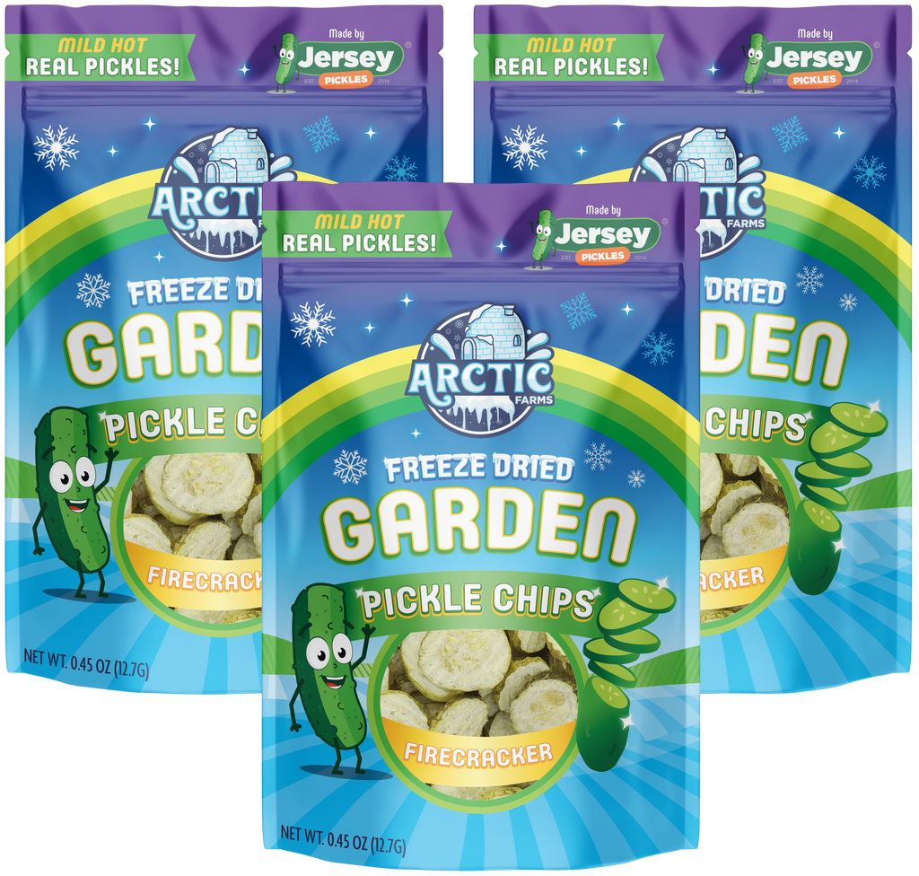 Freeze Dried Pickle Chips (Firecracker - Mild Hot) from Jersey Pickles