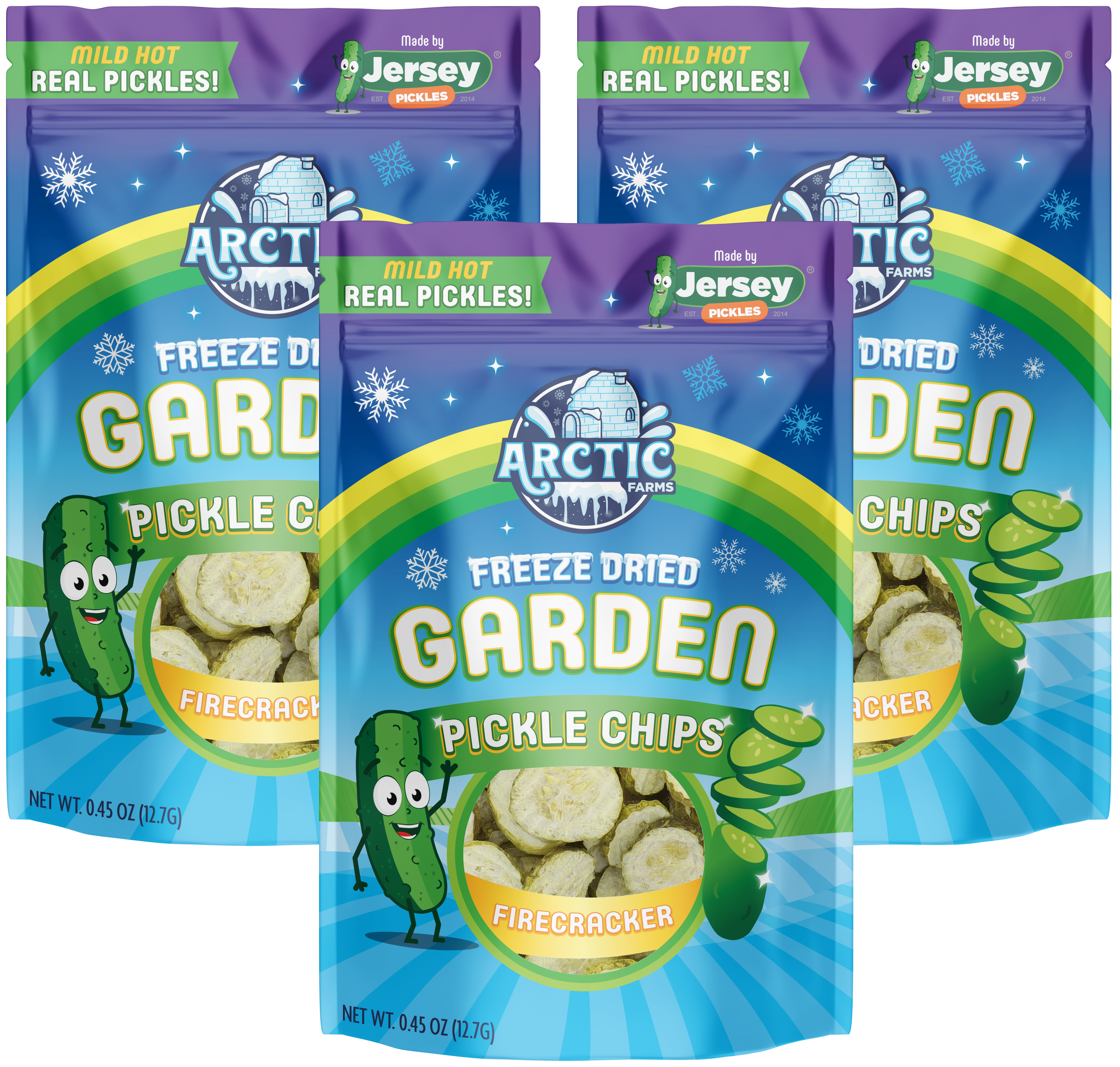 Freeze Dried Pickle Chips (Firecracker - Mild Hot) from Jersey Pickles