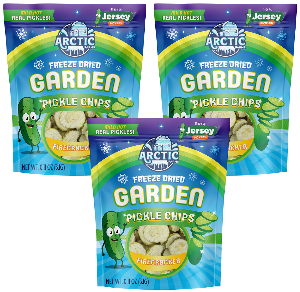 Freeze Dried Pickle Chips (Firecracker - Mild Hot) from Jersey Pickles