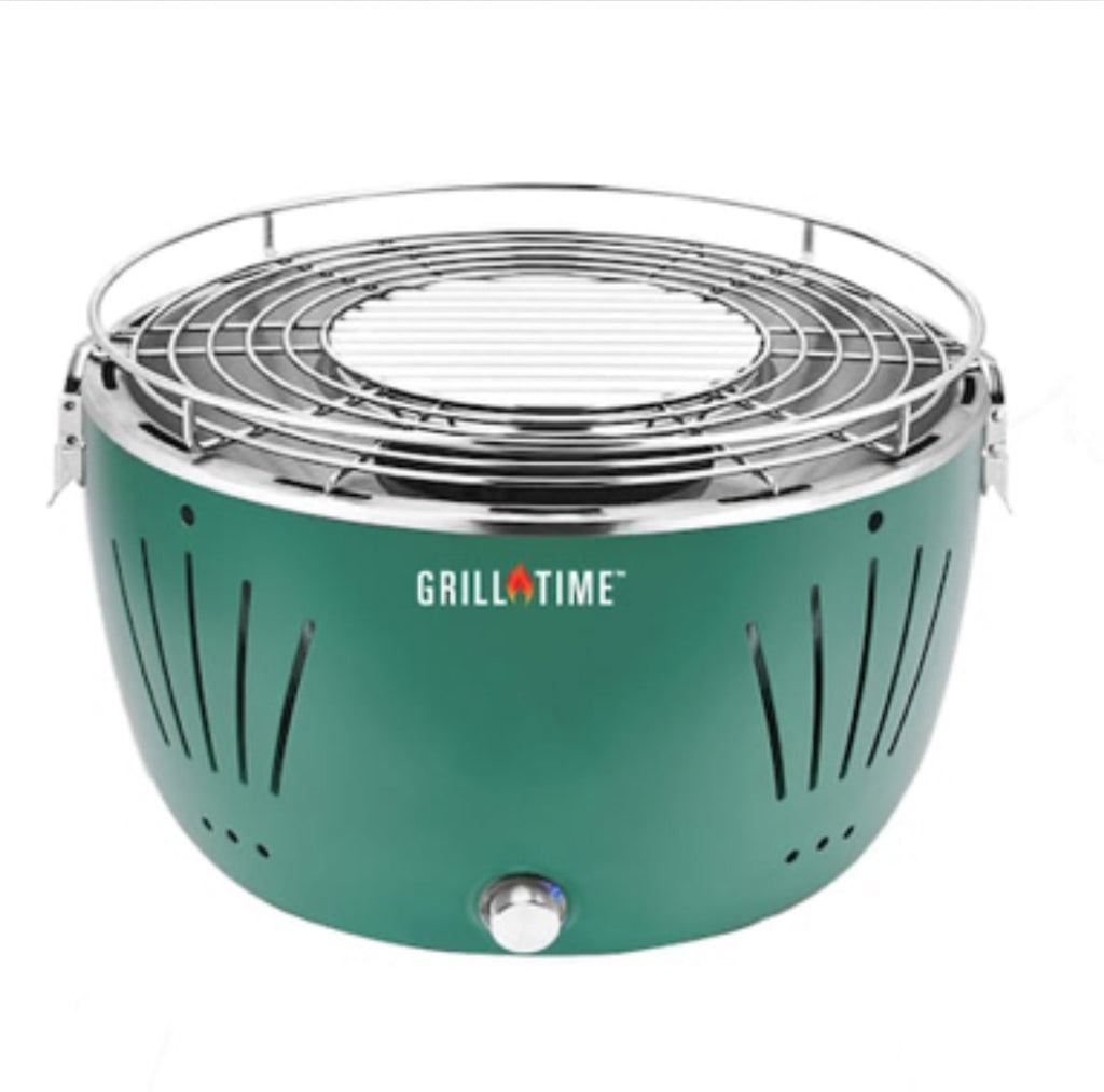 Grill Time Tailgater GTX Portable Charcoal Grill with Glass Hood Perfect for Camping Accessories