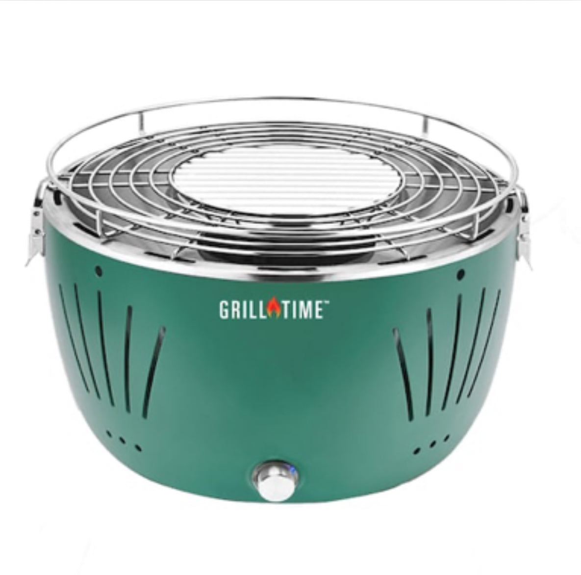 Grill Time Tailgater GTX Portable Charcoal Grill with Glass Hood Perfect for Camping Accessories