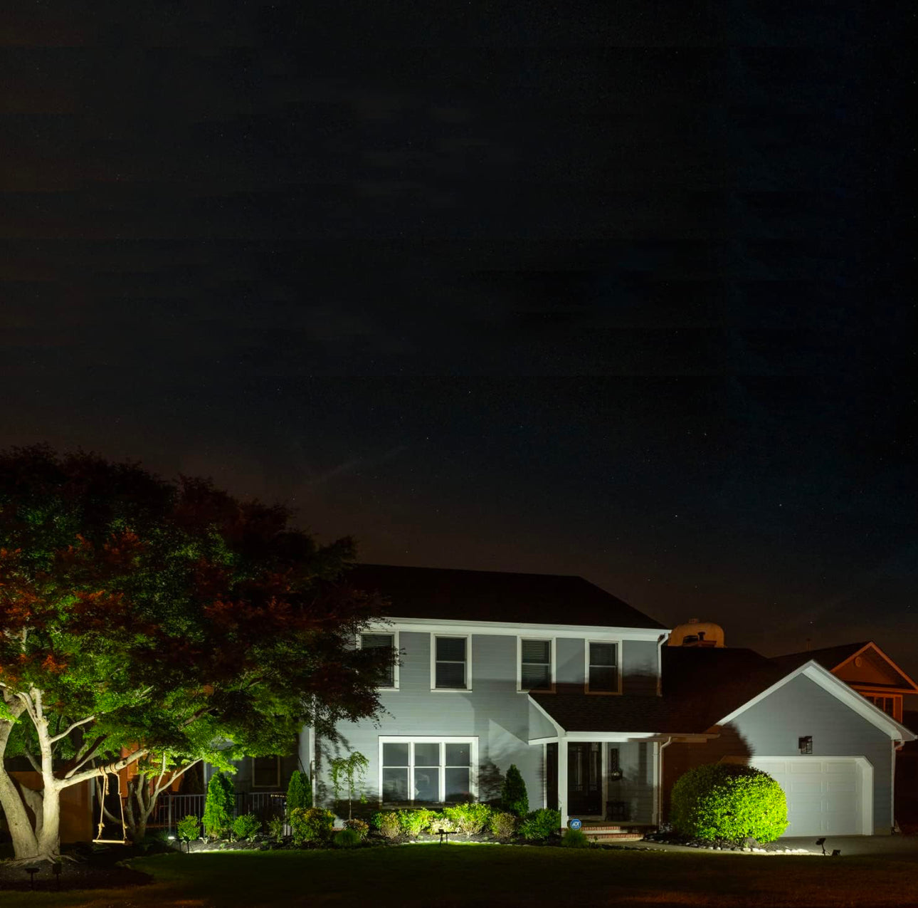 3 Color Temperature 180° Solar Powered Flood Light Outdoor 230 Lumen - Waterproof Bright LED Spotlight