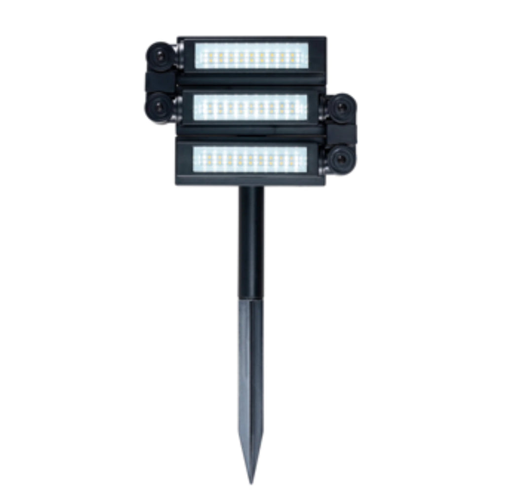 3 Color Temperature 180° Solar Powered Flood Light Outdoor 230 Lumen - Waterproof Bright LED Spotlight