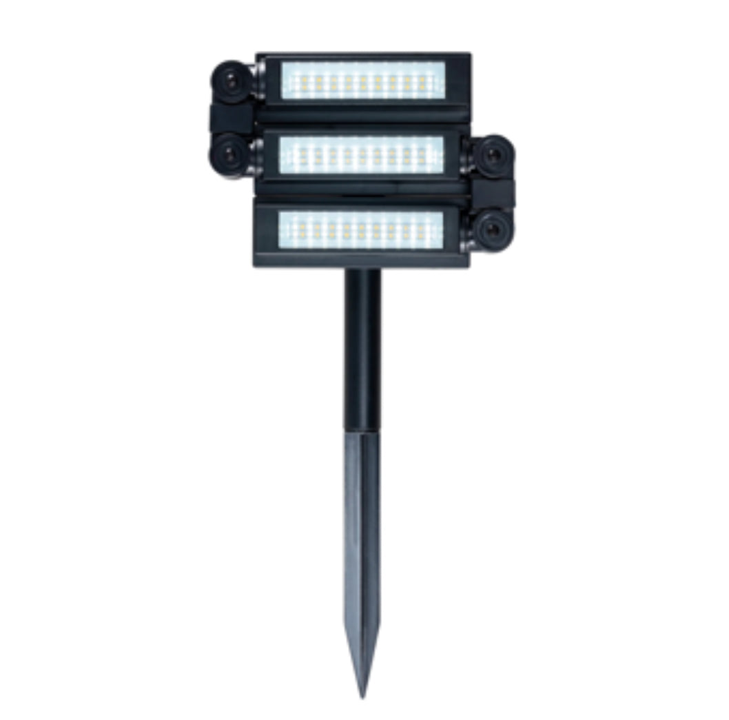 3 Color Temperature 180° Solar Powered Flood Light Outdoor 230 Lumen - Waterproof Bright LED Spotlight