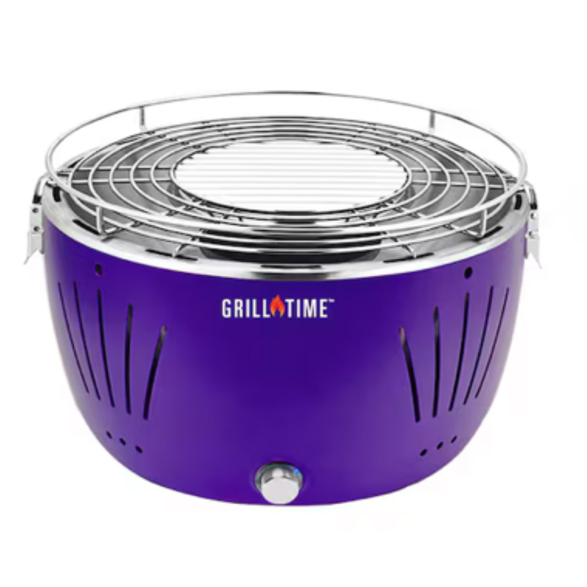 Grill Time Tailgater GTX Portable Charcoal Grill with Glass Hood Perfect for Camping Accessories