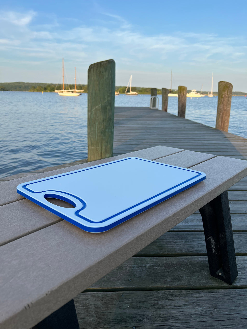 Made in the USA | Premium Cutting Board | Textured 1/2 inch HDPE UV Protected | Non-Skid or Mark Rubber Feet | Great for Boats & any Counter-top