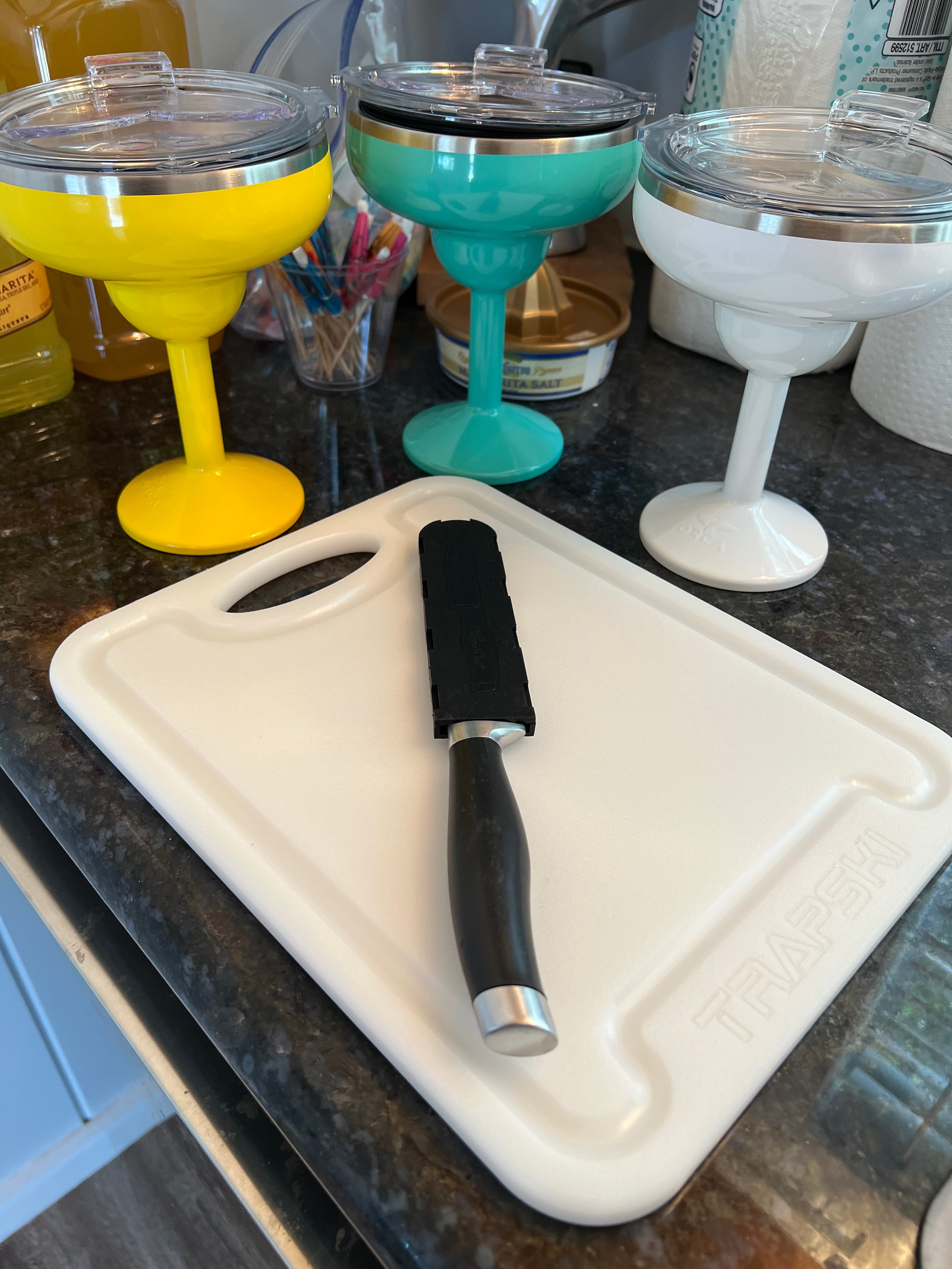 TRAPSKI Premium 1/2 Inch Thick HDPE Cutting Boards | Food-Grade Kitchen Prep Surface | Juice Grooves | Made in the USA