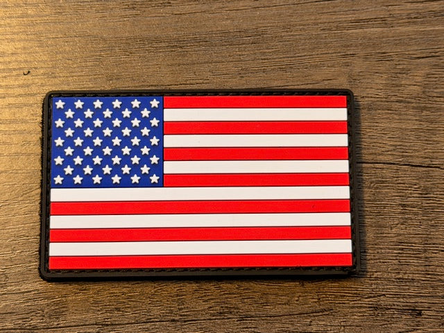 US American Flag Patch - Heavy Duty PVC/Rubber