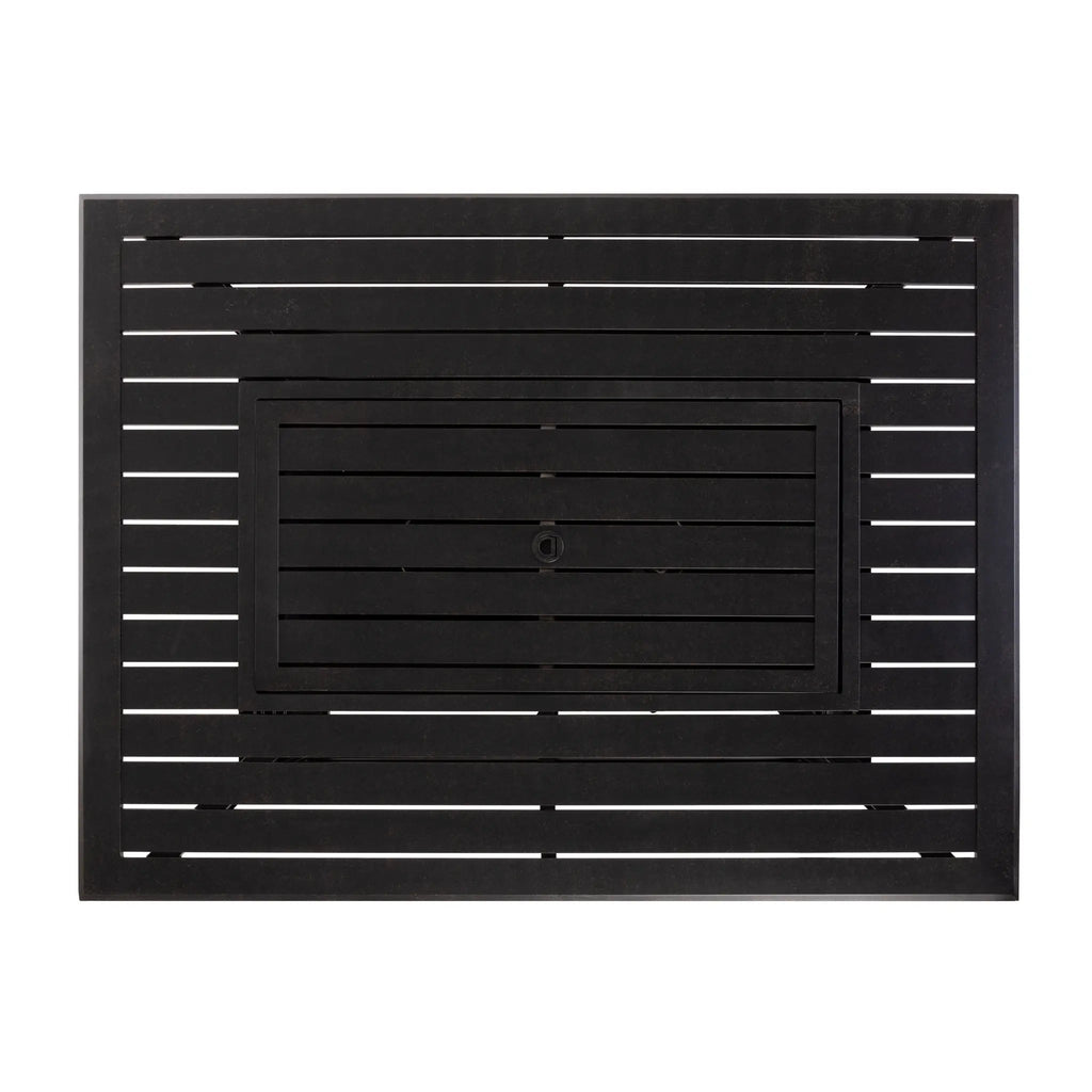 Longmont 48" Rectangular Aluminum Convertible Gas Fire Pit Table