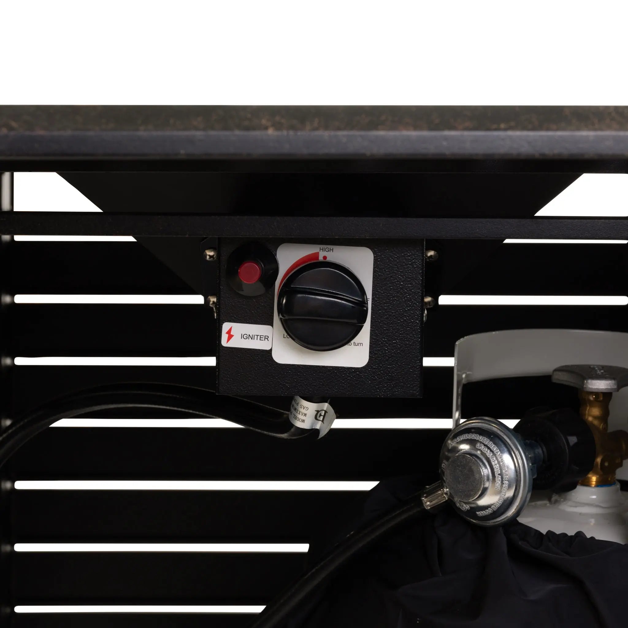 Longmont 48" Rectangular Aluminum Convertible Gas Fire Pit Table