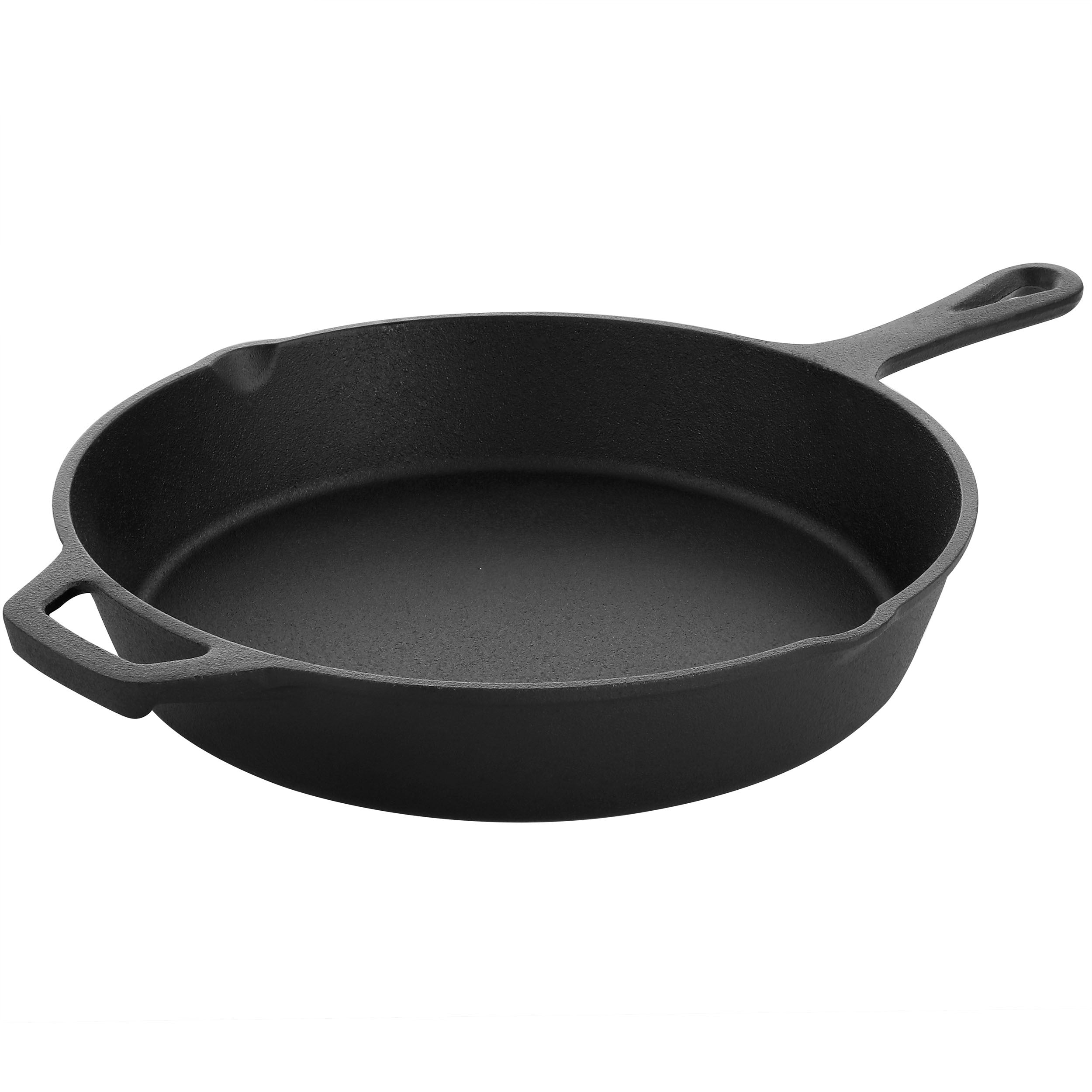 MegaChef 10 Inch Round Preseasoned Cast Iron Frying Pan