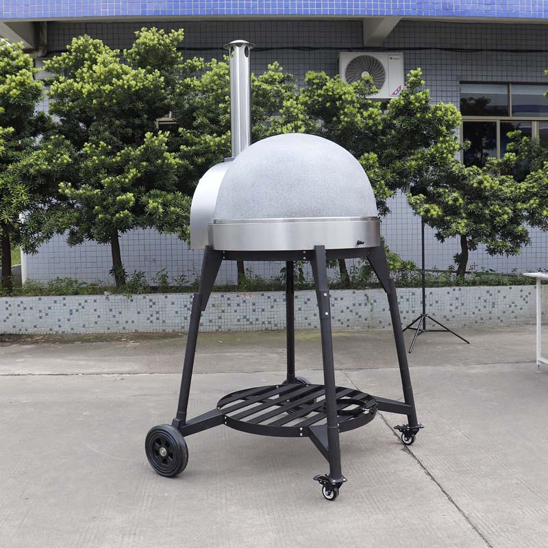 Fiamo Mobile Version 800mm Diameters Gas Clay Pizza Oven