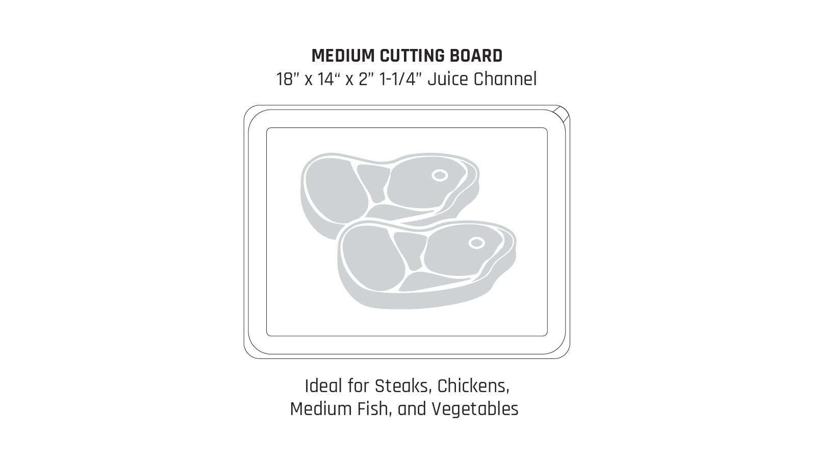 14" x 18" Cutting Board