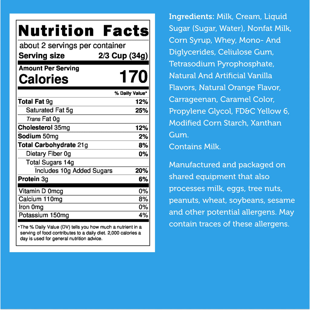 Freeze Dried Ice Cream That Does Not Melt (Bits) Orange