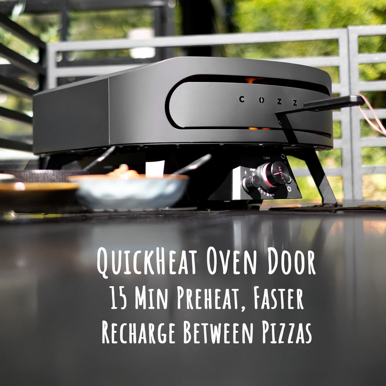 Cozze Gas Pizza Oven - with Rotating Pizza Stone