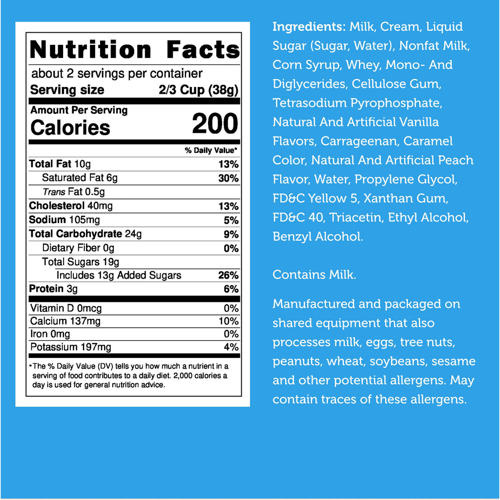 Freeze Dried Ice Cream That Does Not Melt (Bits) Peach