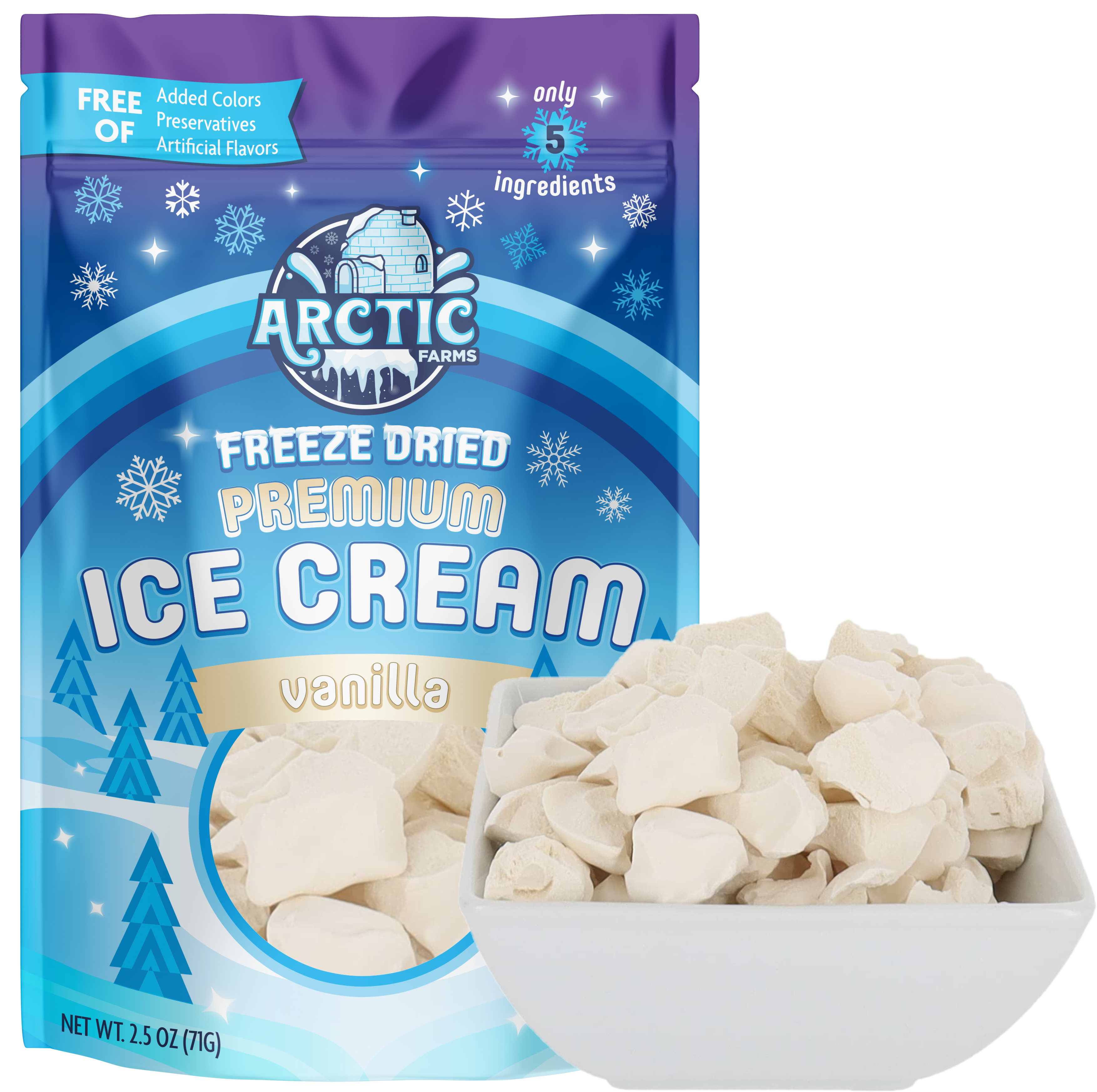 PREMIUM Freeze Dried Ice Cream * Only 5 Ingredients *