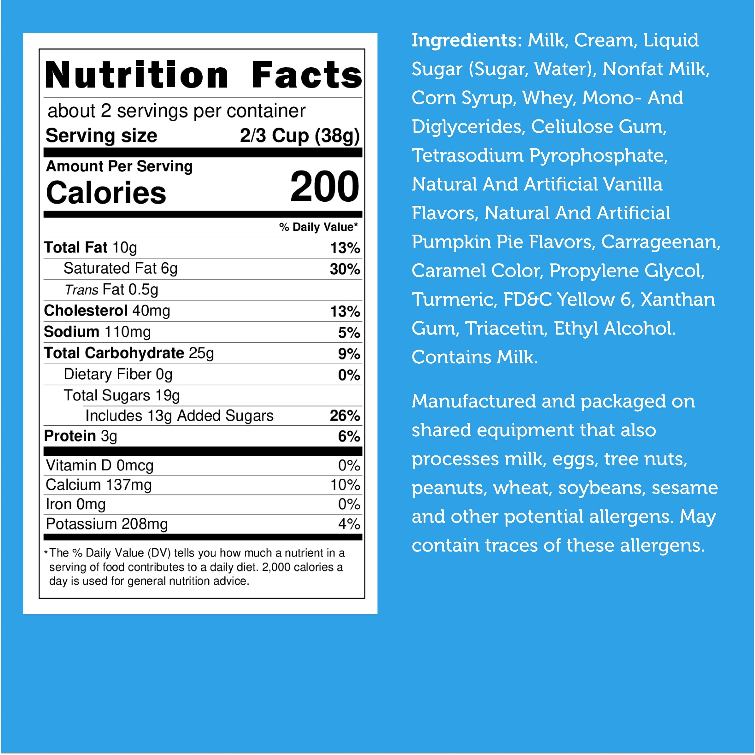 Freeze Dried Ice Cream That Does Not Melt (Bits) Pumpkin Pie