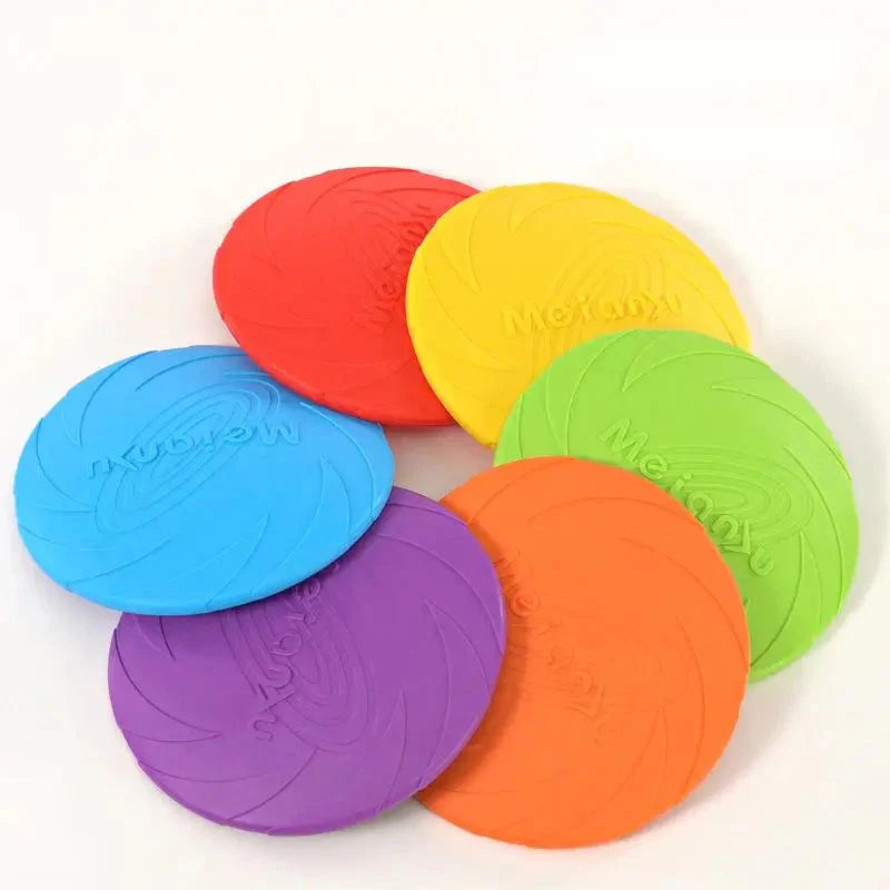 Bite-Resistant Dog Flying Disc Toy – Durable Plastic Frisbee for Outdoor Play & Puppy Training