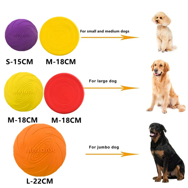 Bite-Resistant Dog Flying Disc Toy – Durable Plastic Frisbee for Outdoor Play & Puppy Training