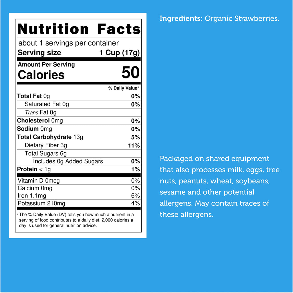 Freeze Dried Organic Strawberry Slices