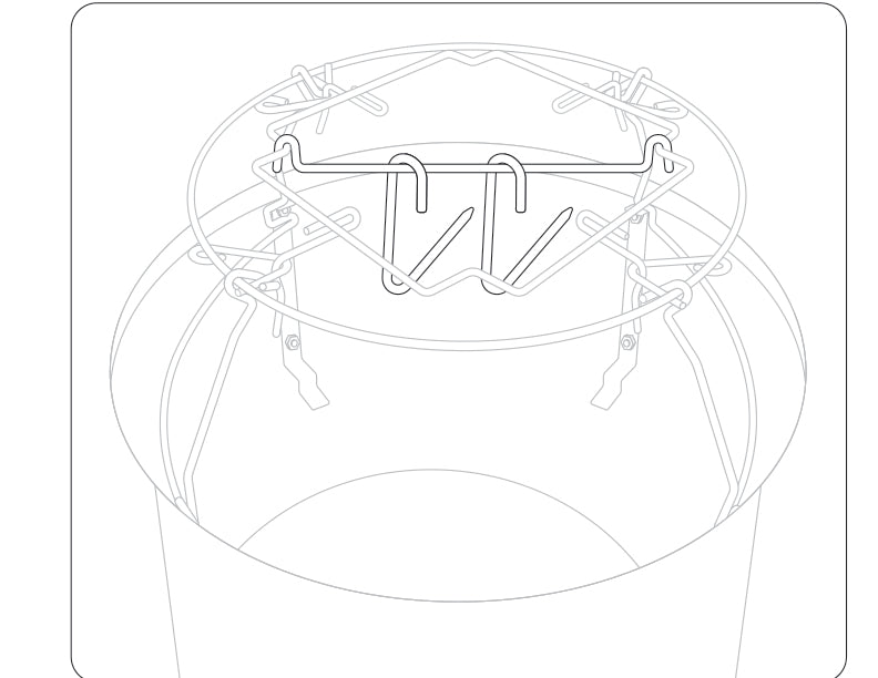 18" Weber Smokey Mountain Hanging System