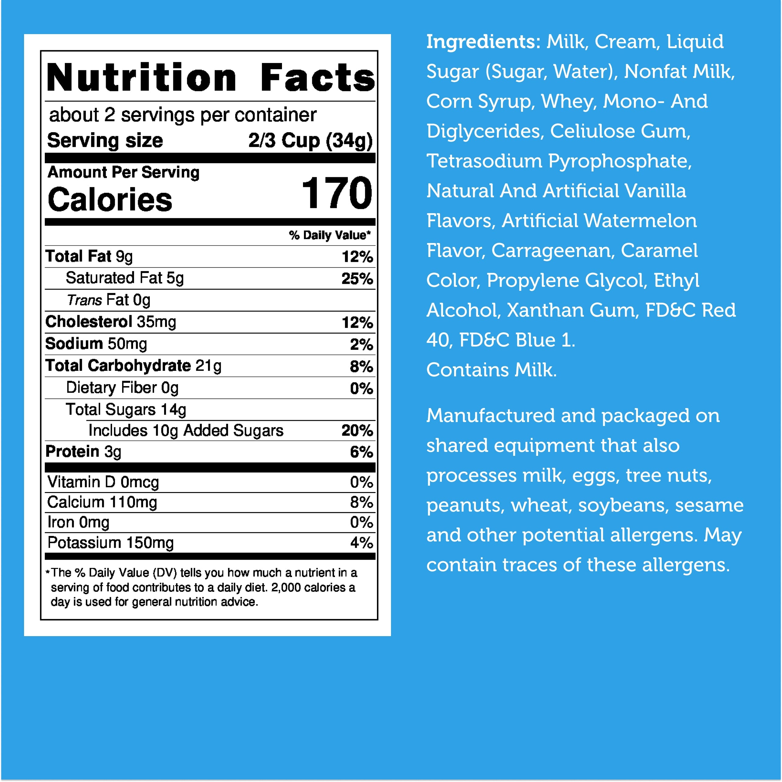 Freeze Dried Ice Cream That Does Not Melt (Bits) Watermelon