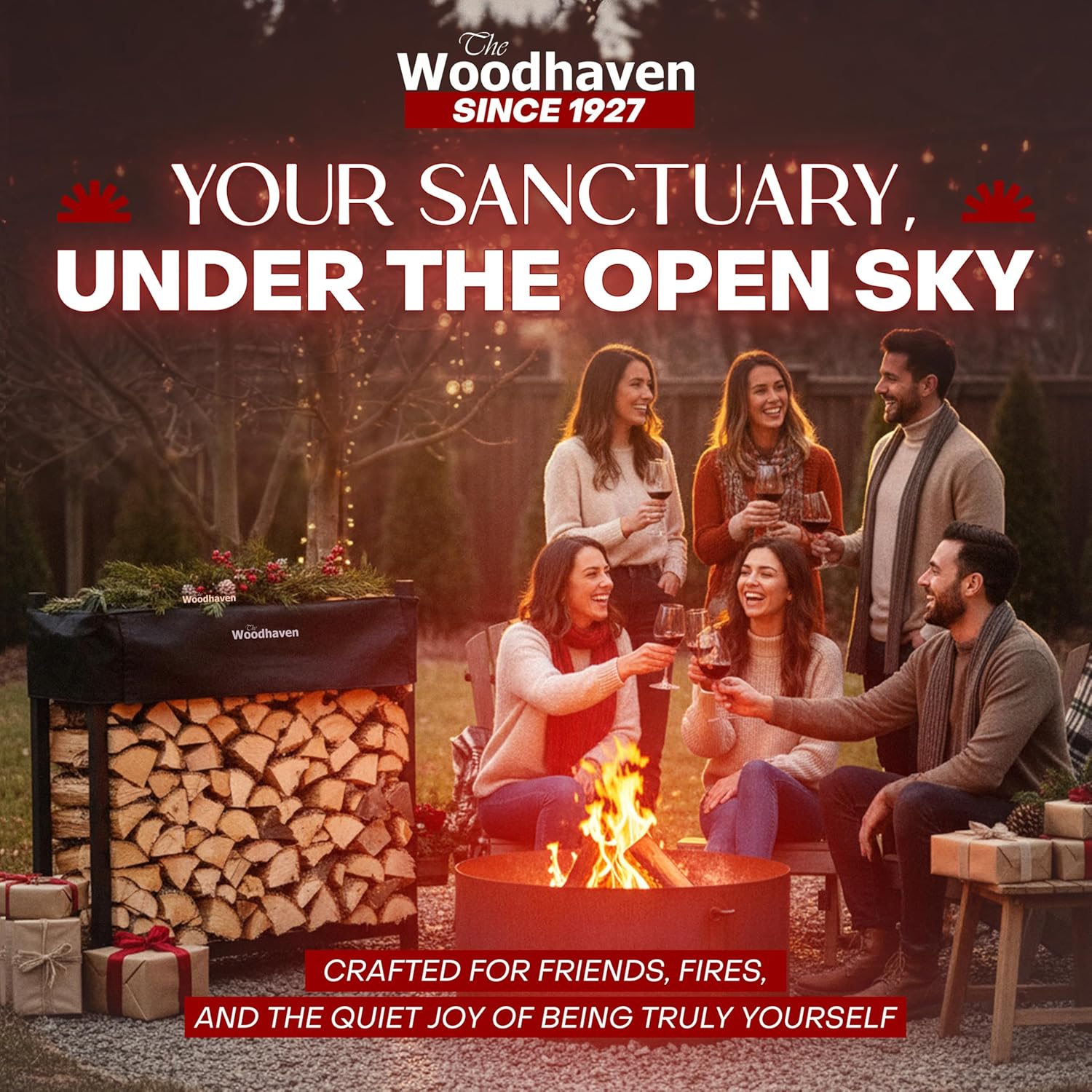 The Woodhaven 4ft Firewood Rack