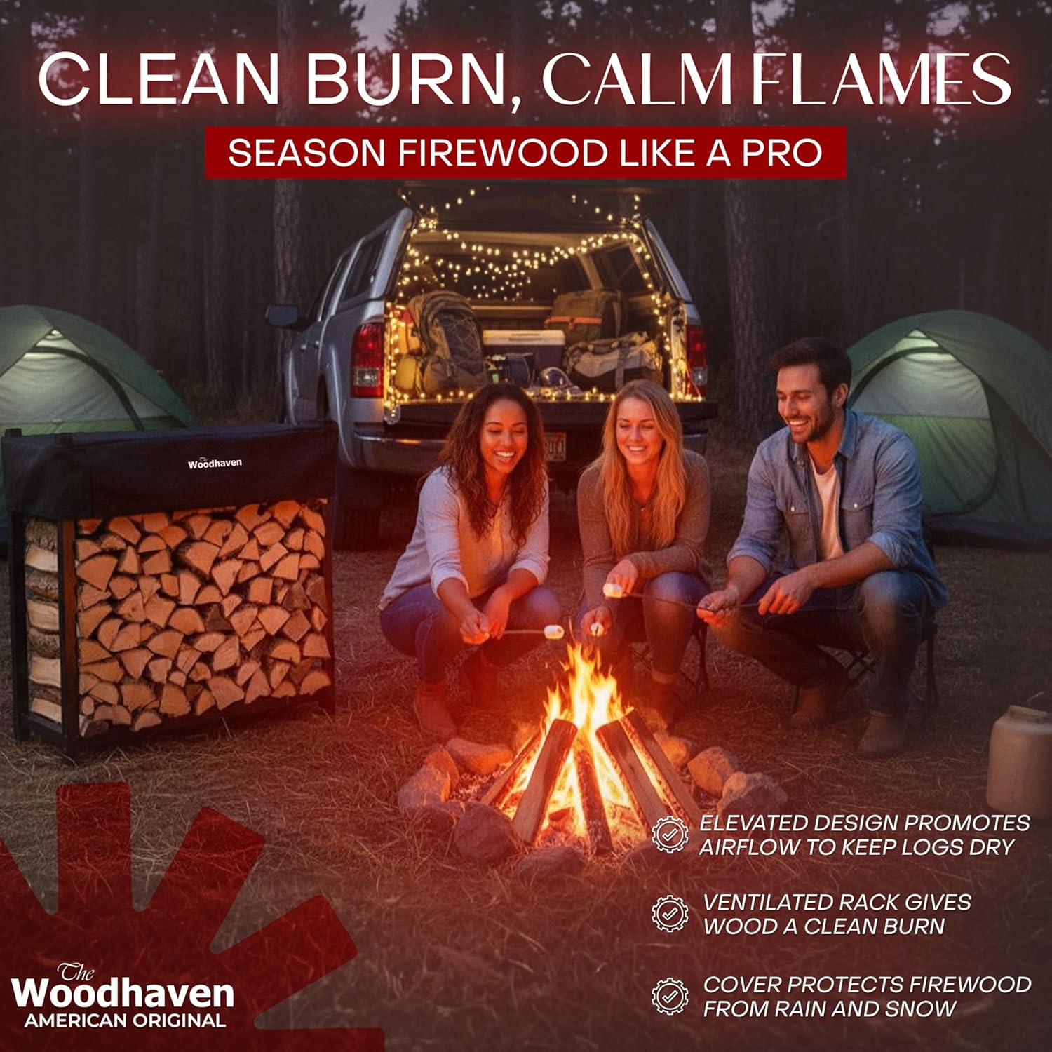 The Woodhaven 4ft Firewood Rack