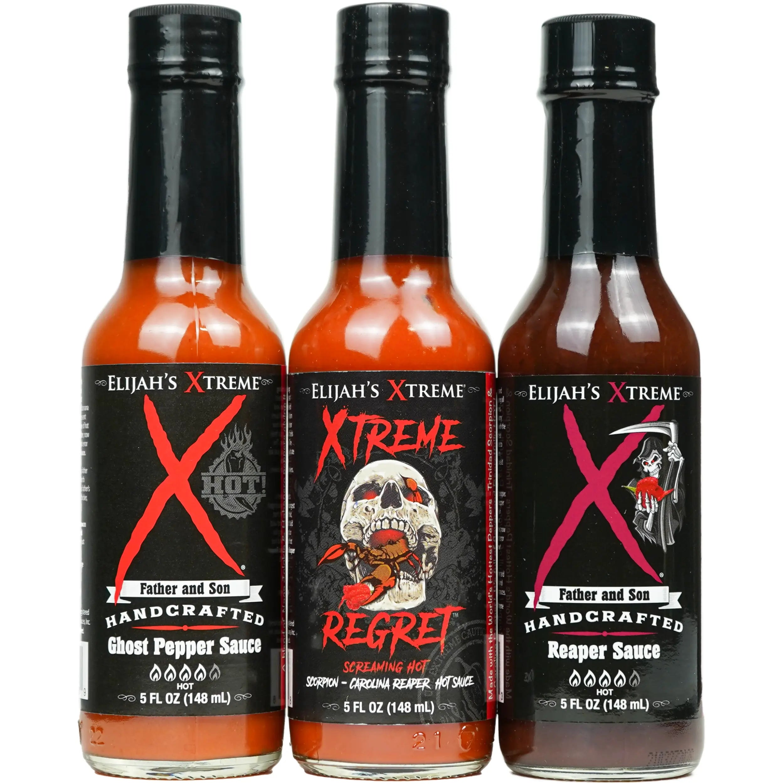 World's Hottest Xtreme Trio Hot Sauce Variety Pack